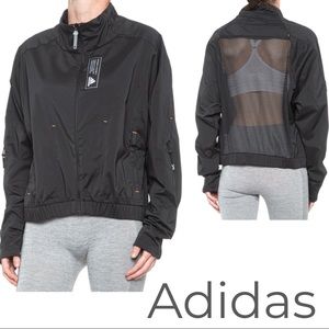 🌊♻️🆕 adidas Tech Tracktop PB Mesh Back Black Jacket MED & LRG